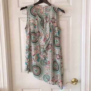 DR2 asymmetrical tunic top